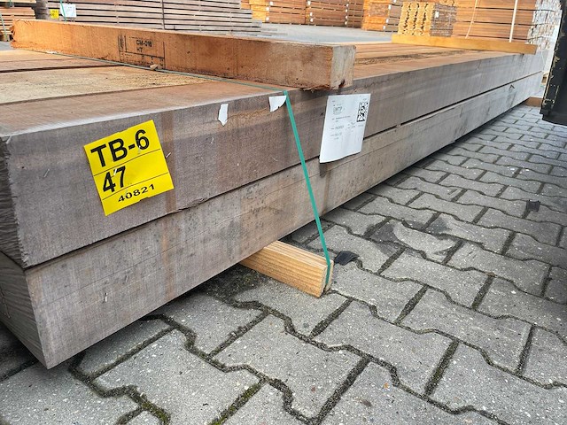 Massaranduba balken fijnbezaagd 4000x150x150mm (12x) - afbeelding 4 van  4