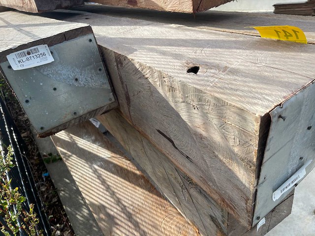 Massaranduba constructiebalk fijnbezaagd 10100x250x250mm - afbeelding 2 van  3