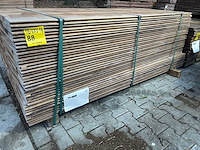 Massaranduba damwand-/ paardenboxprofiel 2000x145x28mm (133x) - afbeelding 4 van  4