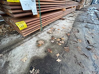 Massaranduba damwand-/ paardenboxprofiel 4000x140x28mm (39x) - afbeelding 4 van  4