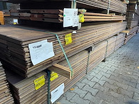 Massaranduba damwand-/ paardenboxprofiel 4000x200x28mm (40x) - afbeelding 4 van  4