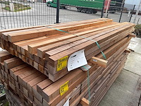 Massaranduba palen fijnbezaagd 3050x60x60mm (36x) - afbeelding 4 van  4