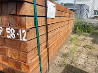 Massaranduba palen fijnbezaagd 3050x60x60mm (67x) - afbeelding 2 van  4