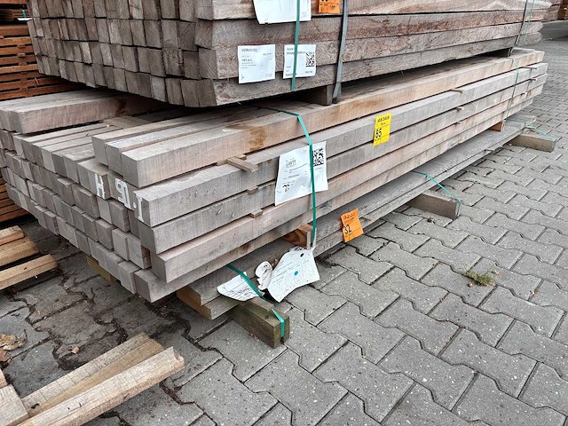 Massaranduba palen fijnbezaagd 3050x60x60mm (67x) - afbeelding 4 van  4