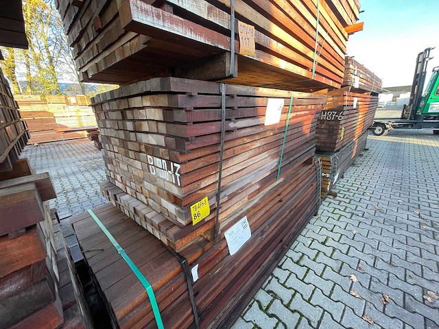 Massaranduba regels fijnbezaagd 2000x60x40mm (210x) - afbeelding 4 van  4