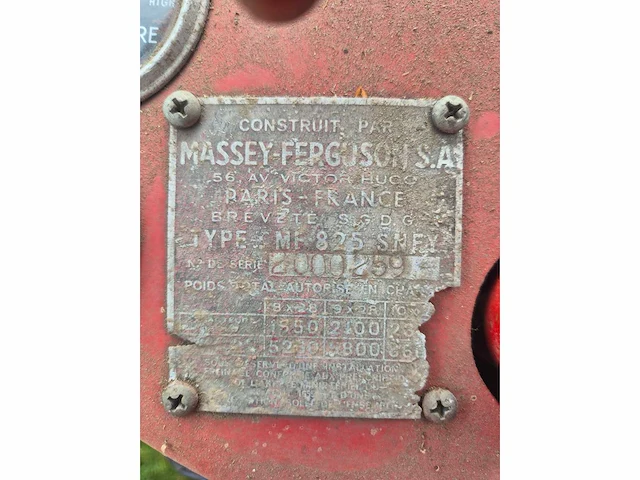Massey ferguson - 1963 - 25 - oldtimer tractor - afbeelding 12 van  13