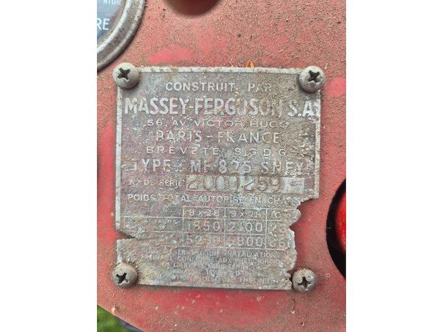 Massey ferguson - 1963 - 25 - oldtimer tractor - afbeelding 4 van  11