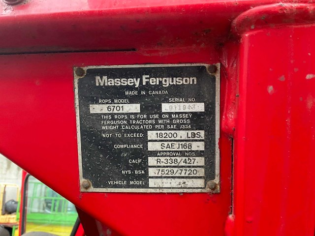 Massey ferguson - mf 1155 - 2-wheel drive tractor - 1972 - afbeelding 22 van  24