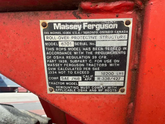 Massey ferguson 1155 oldtimer tractor - afbeelding 19 van  22