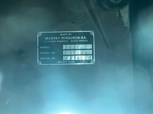 Massey ferguson 2620 vierwielaangedreven landbouwtractor - afbeelding 21 van  29