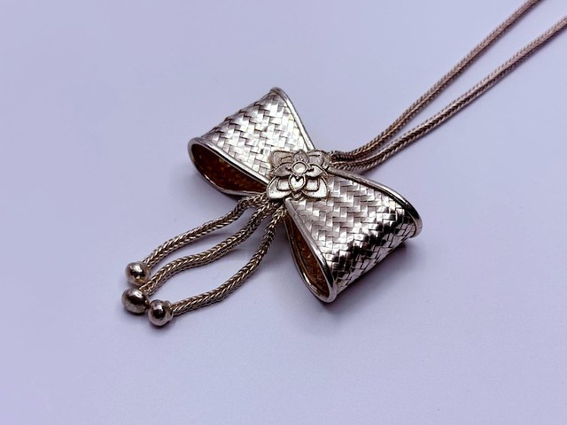 Massief .925 zilveren koningin ketting - afbeelding 1 van  5