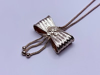 Massief .925 zilveren koningin ketting