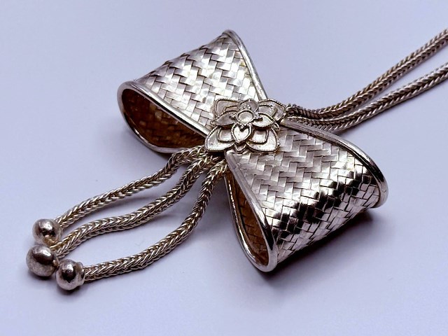 Massief .925 zilveren koningin ketting - afbeelding 3 van  5