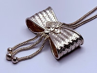 Massief .925 zilveren koningin ketting - afbeelding 3 van  5