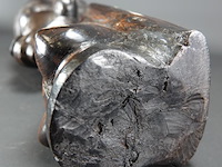 Massief ebben?houten afrikaanse buste - afbeelding 5 van  5