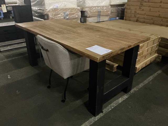 Massief eetkamertafel 190cm - afbeelding 1 van  4