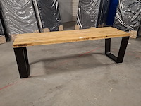 Massief eiken eetkamertafel, wood industries, bruin