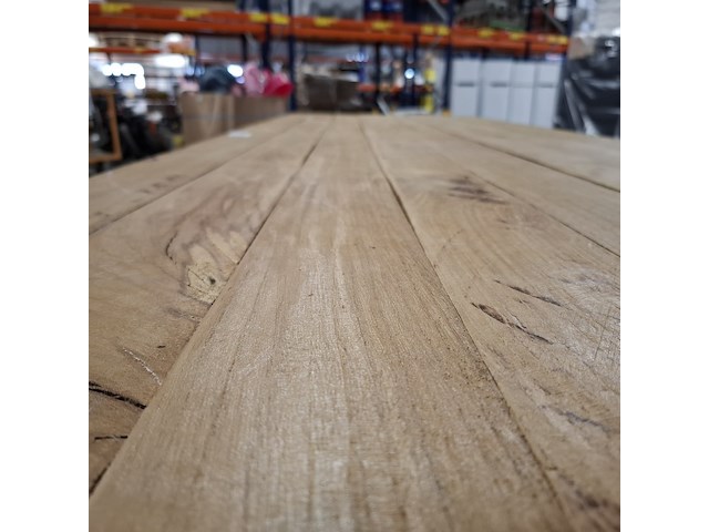 Massief eiken eetkamertafel, wood industries, bruin - afbeelding 16 van  26