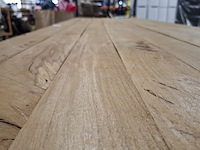 Massief eiken eetkamertafel, wood industries, bruin - afbeelding 16 van  26
