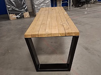 Massief eiken eetkamertafel, wood industries, bruin - afbeelding 20 van  26