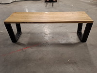 Massief eiken eetkamertafel, wood industries, bruin - afbeelding 22 van  26