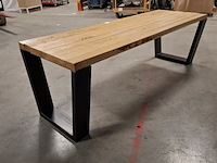 Massief eiken eetkamertafel, wood industries, bruin - afbeelding 23 van  26