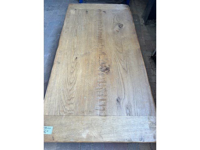 Massief eiken salontafel, rechthoekig, naturel / licht eiken - afbeelding 2 van  5