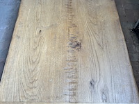 Massief eiken salontafel, rechthoekig, naturel / licht eiken - afbeelding 2 van  5