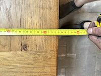 Massief eiken salontafel, rechthoekig, naturel / licht eiken - afbeelding 3 van  5