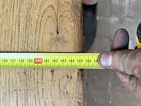 Massief eiken salontafel, rechthoekig, naturel / licht eiken - afbeelding 4 van  5