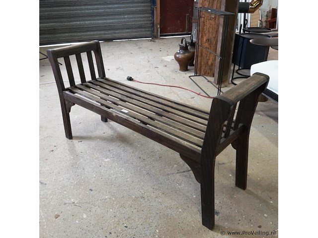 Massief houten bank - afbeelding 1 van  5