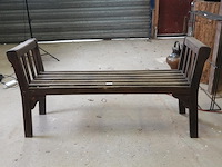 Massief houten bank - afbeelding 2 van  5