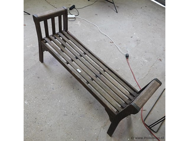 Massief houten bank - afbeelding 3 van  5