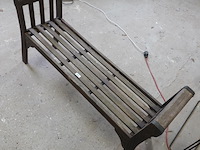 Massief houten bank - afbeelding 3 van  5