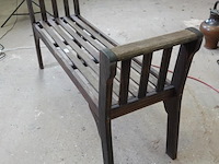 Massief houten bank - afbeelding 4 van  5