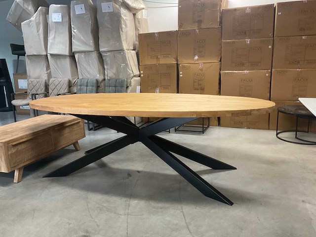 Massief houten eetkamertafel - afbeelding 5 van  12