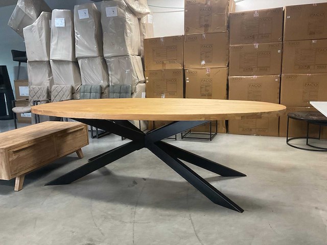 Massief houten eetkamertafel - afbeelding 6 van  12