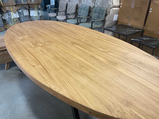 Massief houten eetkamertafel - afbeelding 10 van  12