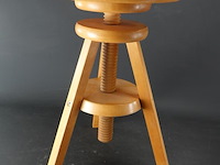 Massief houten (piano)kruk - afbeelding 1 van  4