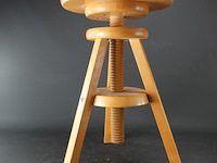 Massief houten (piano)kruk - afbeelding 2 van  4