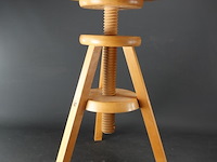 Massief houten (piano)kruk - afbeelding 3 van  4