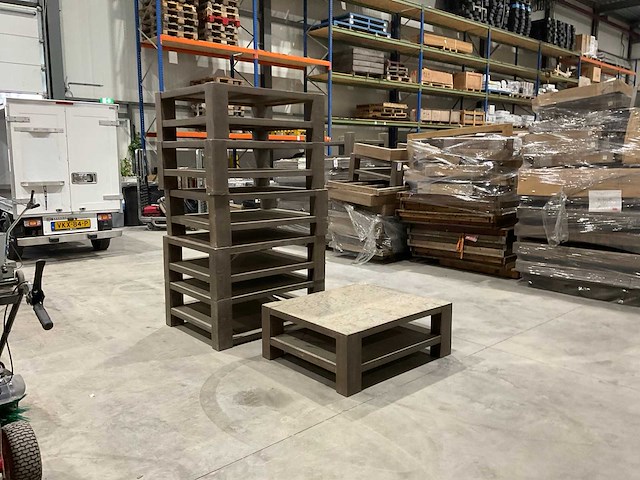Massief houten salontafel 110x90 cm (6x) - afbeelding 2 van  6