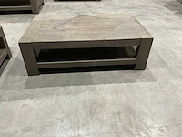 Massief houten salontafel 130x80 cm (5x) - afbeelding 5 van  6