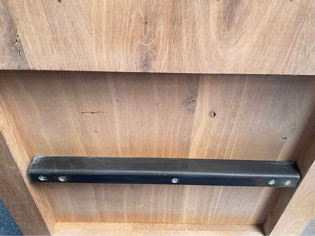 Massief houten salontafel 70x70x40cm - afbeelding 3 van  5