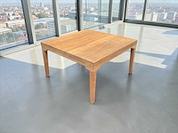 Massief houten salontafel 70x70x40cm - afbeelding 1 van  4