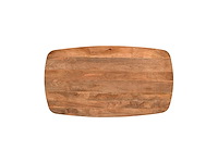 Massief mango deens ovaal diningtable 180x110 cm met spinpoot - afbeelding 3 van  3