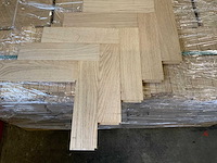Massief visgraat eiken select parketvloer (29 m2) - afbeelding 1 van  2