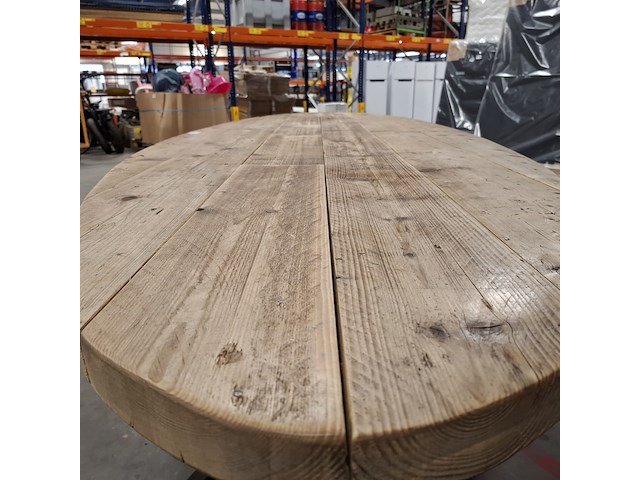 Massief vurenhouten eetkamertafel, wood industries, bruin - afbeelding 10 van  22