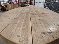 Massief vurenhouten eetkamertafel, wood industries, bruin - afbeelding 10 van  22