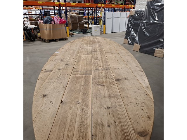 Massief vurenhouten eetkamertafel, wood industries, bruin - afbeelding 11 van  22